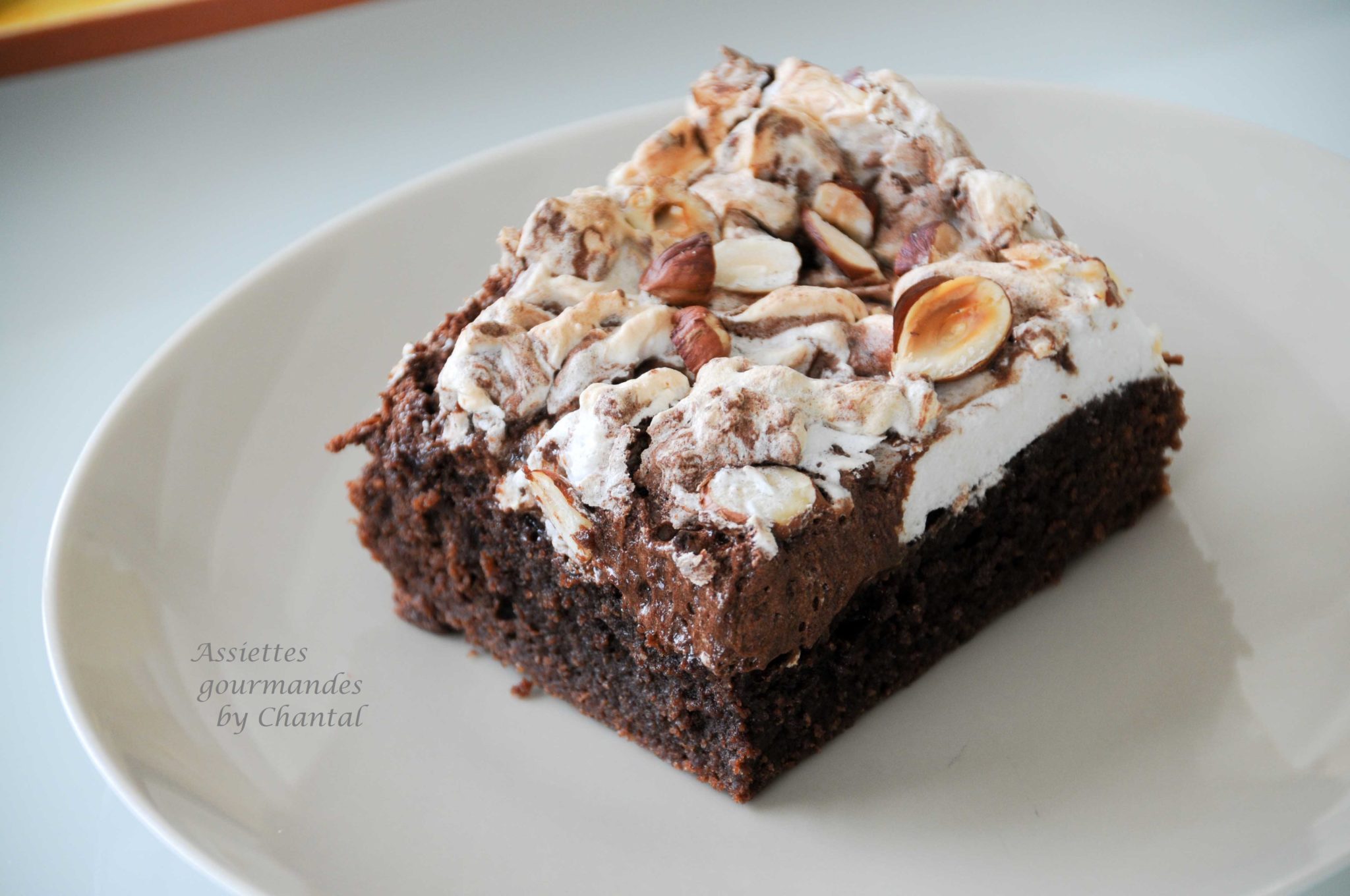 Brownie Meringu Au Chocolat Et Aux Noisettes